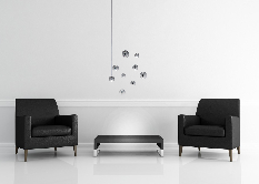 Quiet de 9 luces cromo LeD